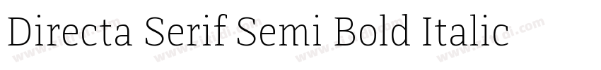 Directa Serif Semi Bold Italic字体转换